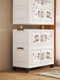 Stackable Baby Clothes Storage Cabinet with Wheels
