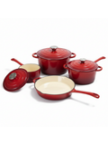 Enameled Cast Iron Cookware Set – 4 Piece