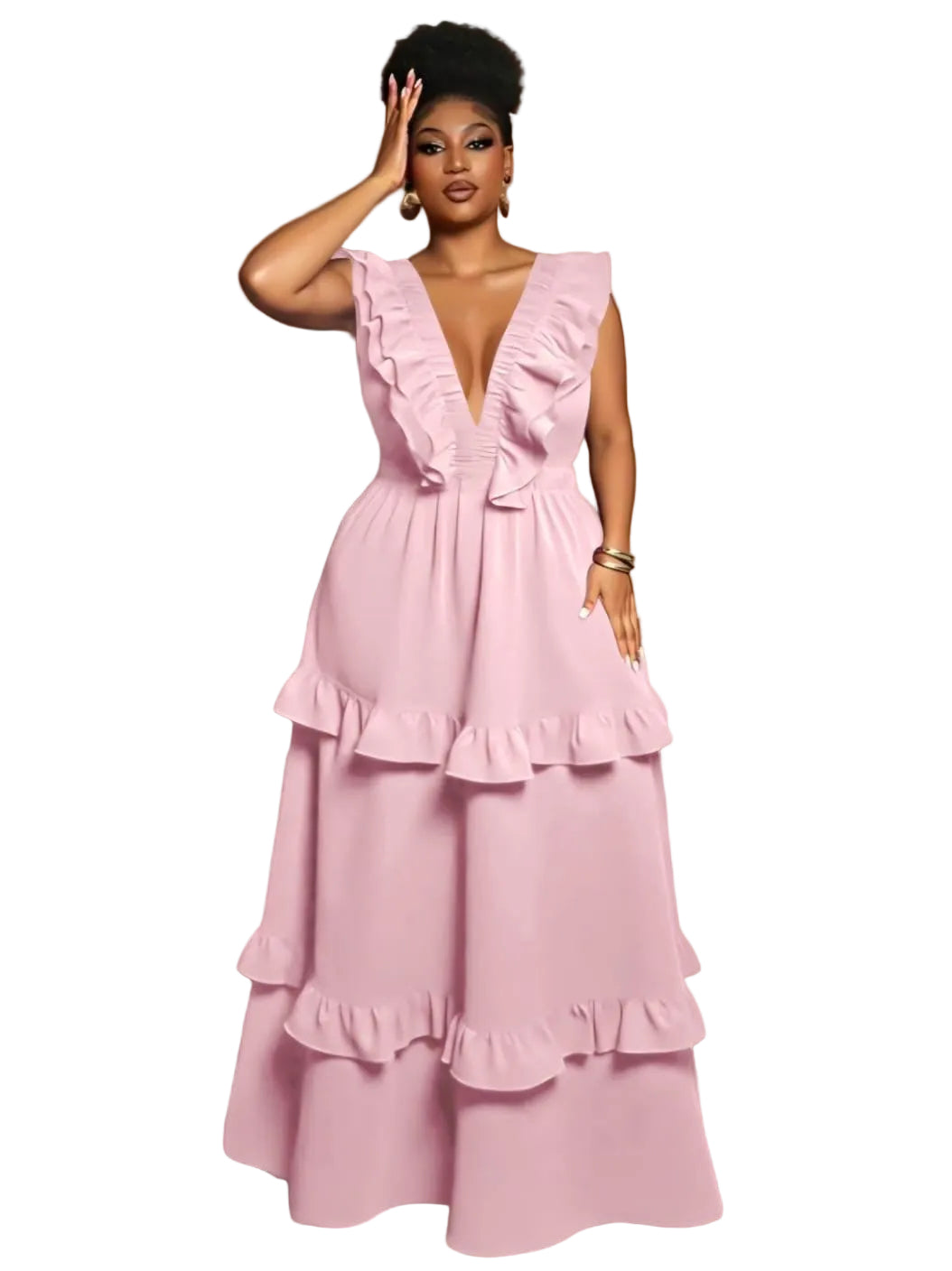 Ruffle Tiered Maxi Dress