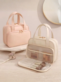 Large Capacity Travel Makeup Bag with Handle