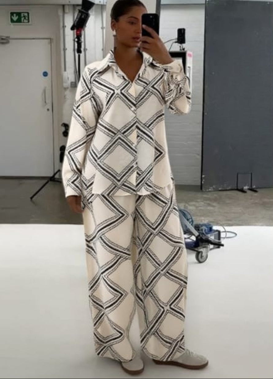 Geometric Print Co-ord Set