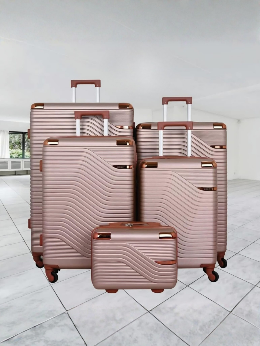Wave Stripe Luggage Set – 4 Piece