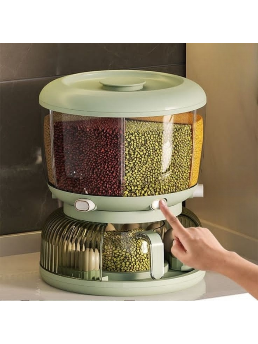 Rotating Grain & Food Storage Dispenser