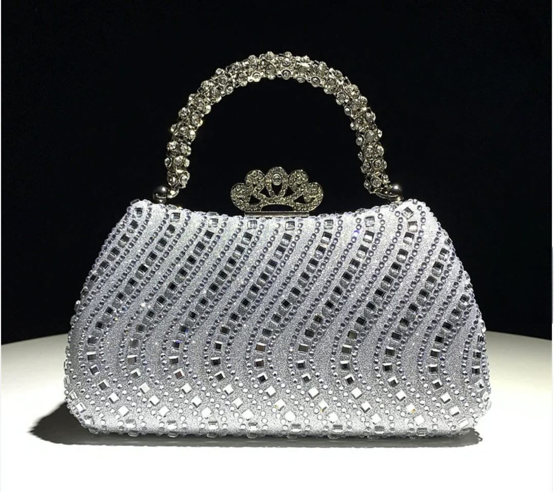 Crystal Rhinestone Evening Clutch Bag
