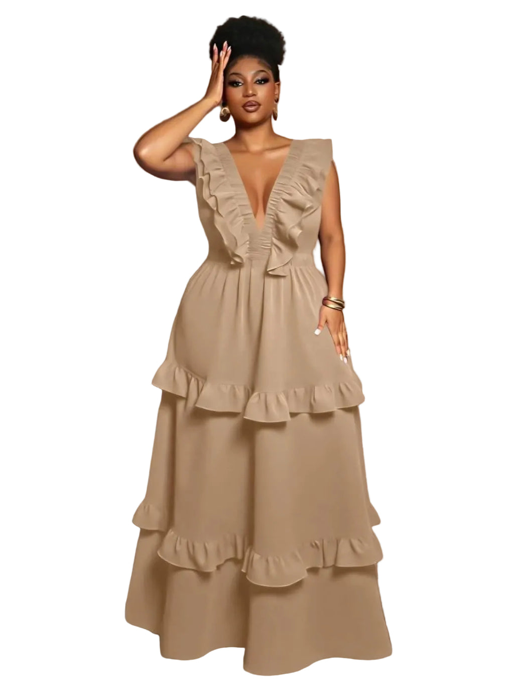 Ruffle Tiered Maxi Dress