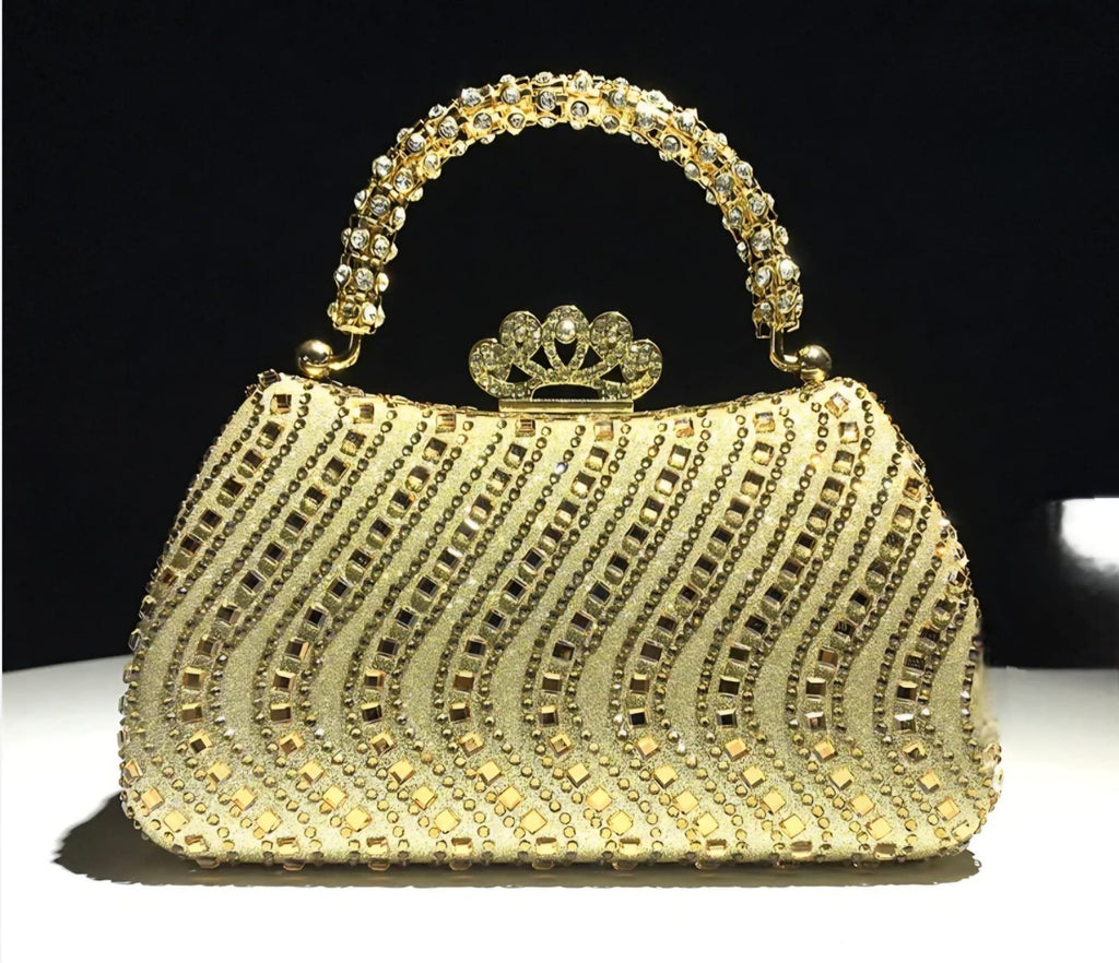 Crystal Rhinestone Evening Clutch Bag
