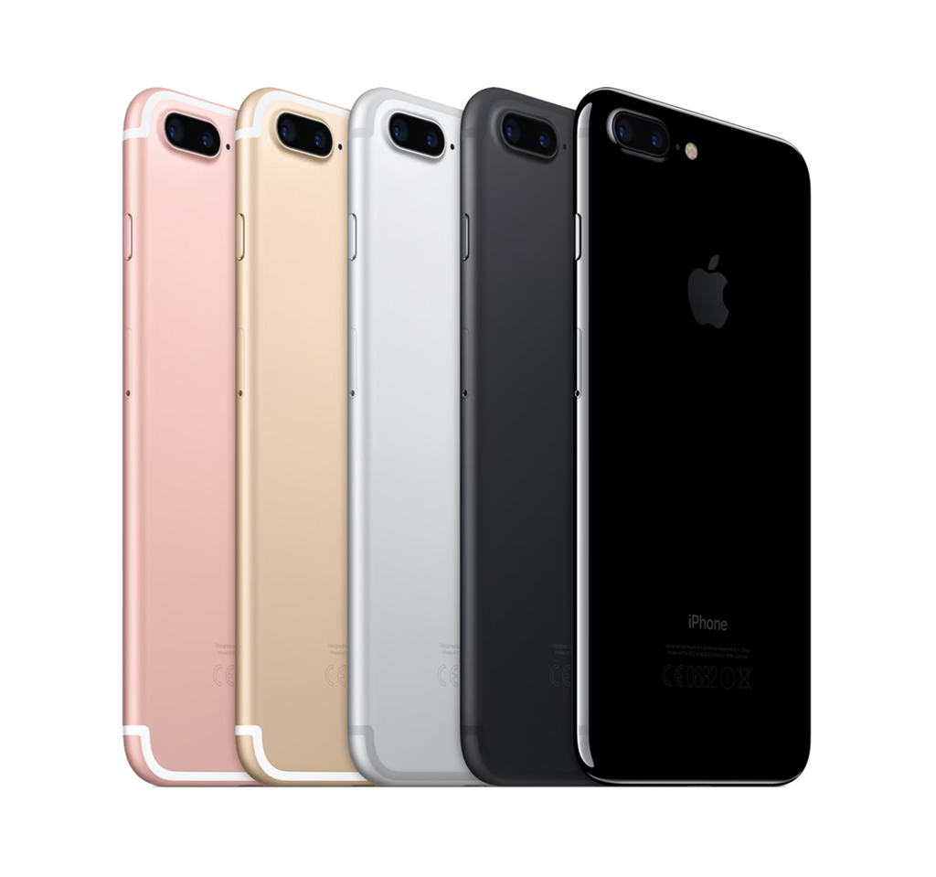 Apple iPhone 7 Plus colour range – Rose Gold, Gold, Silver, Black, Jet Black