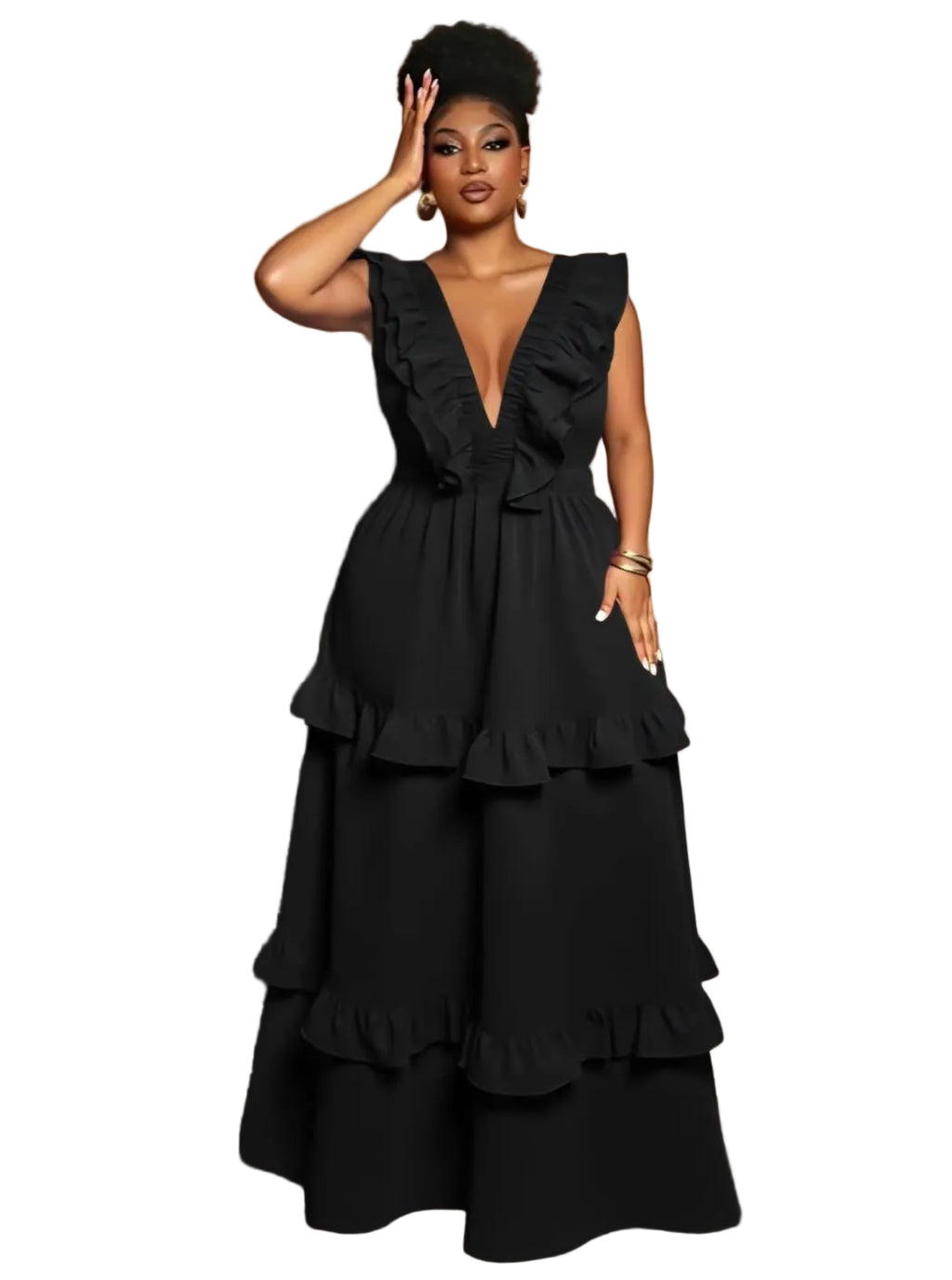 Ruffle Tiered Maxi Dress