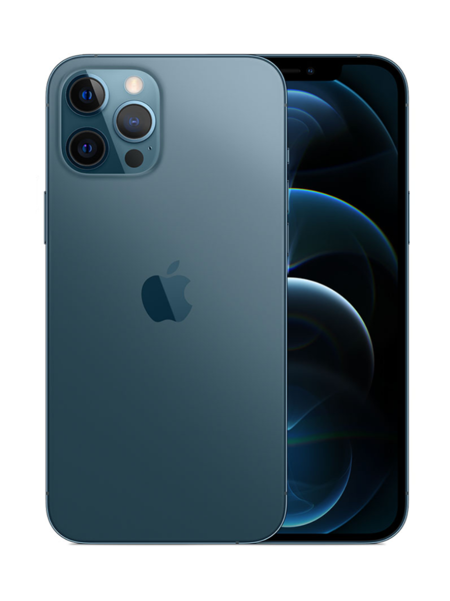 Apple iPhone 12 Pro in Silver, Graphite, Gold, and Pacific Blue colours