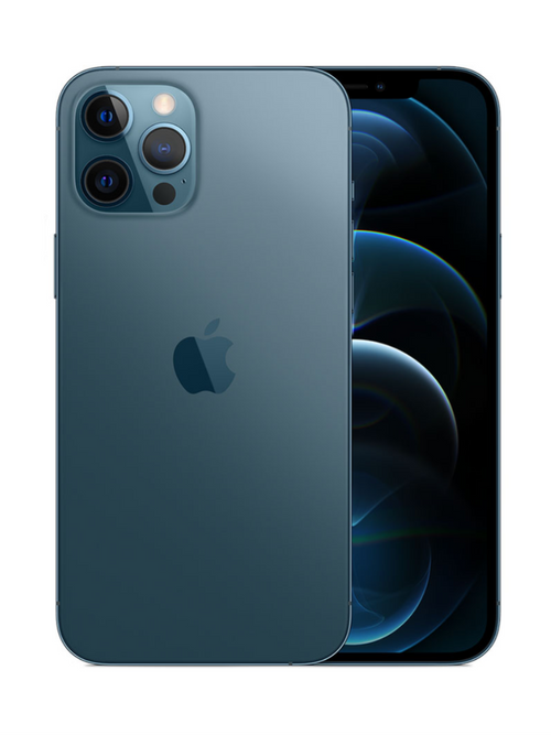 Apple iPhone 12 Pro in Silver, Graphite, Gold, and Pacific Blue colours