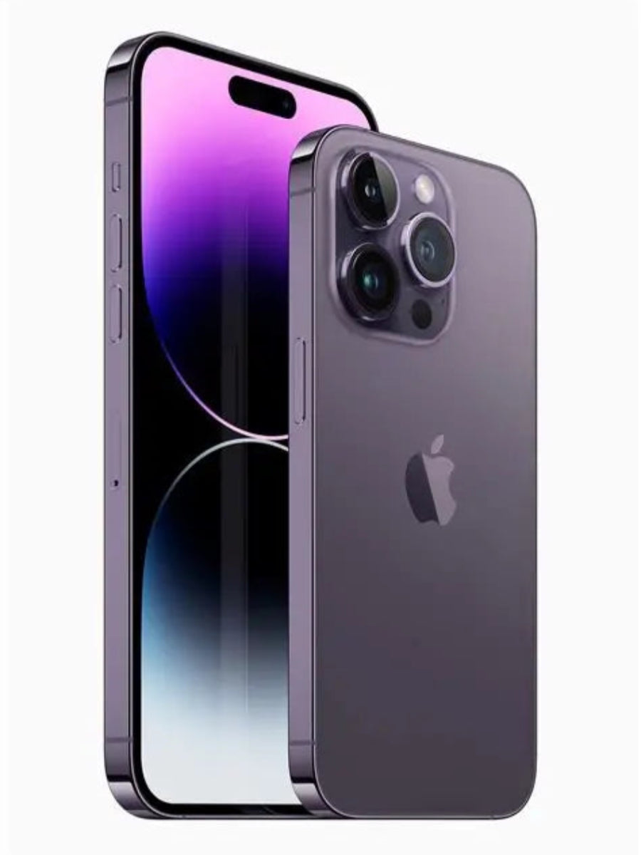 Apple iPhone 14 Pro in all four colours - Space Black, Silver, Gold, Deep Purple