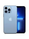 Apple iPhone 13 Pro Max in Sierra Blue - front and back view