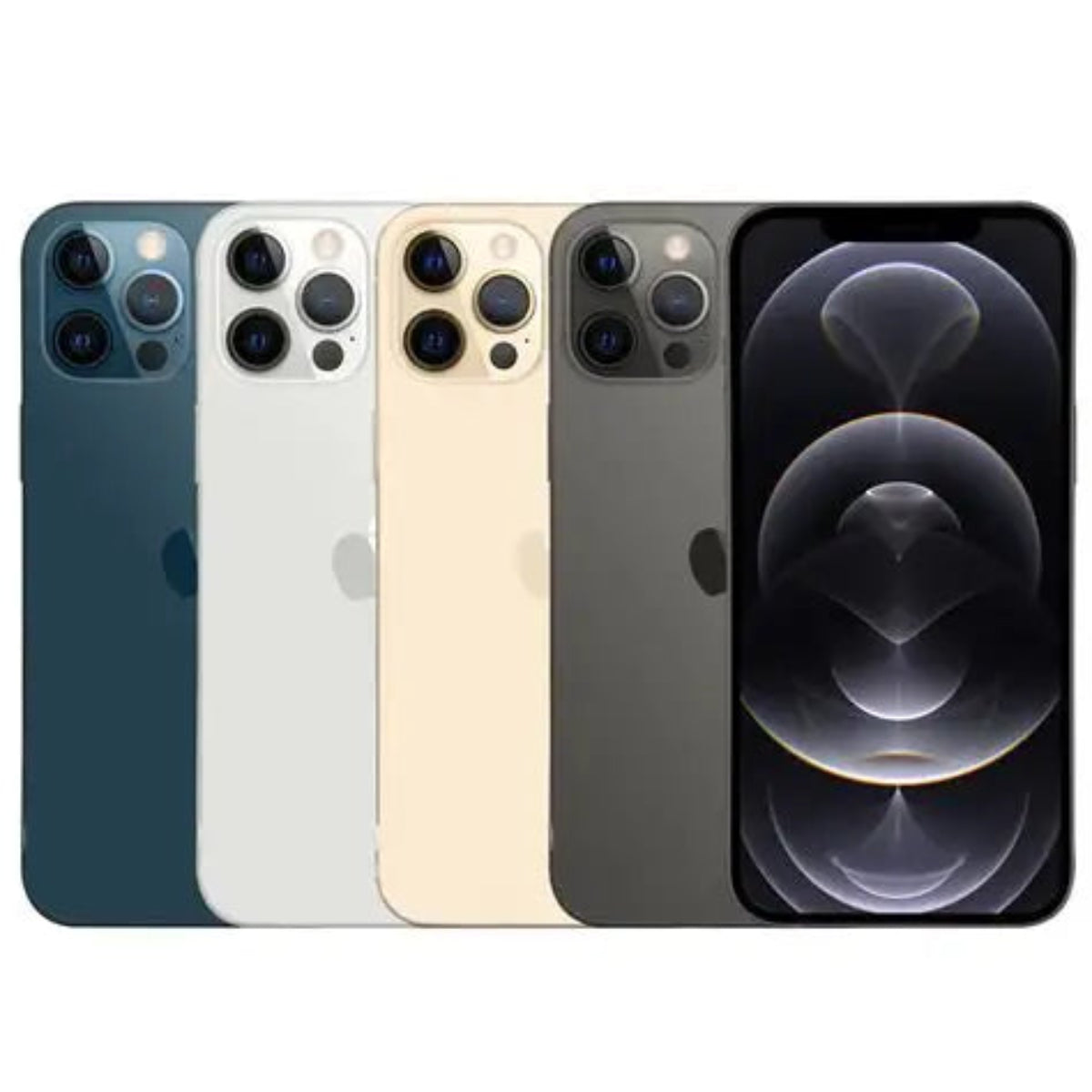 Apple iPhone 12 Pro Max Graphite front and back view