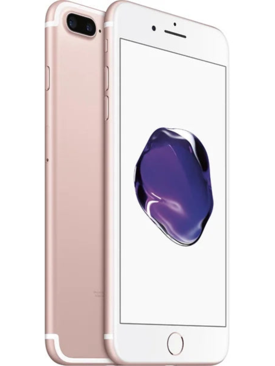 Apple iPhone 7 Plus in Rose Gold – front and back view
