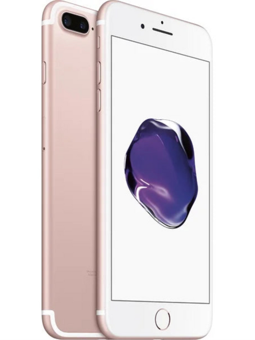 Apple iPhone 7 Plus in Rose Gold – front and back view