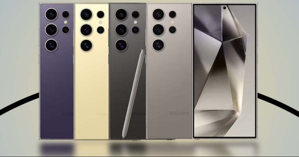 Samsung Galaxy S24 in all colours - Violet, Yellow, Graphite, Titanium Gray
