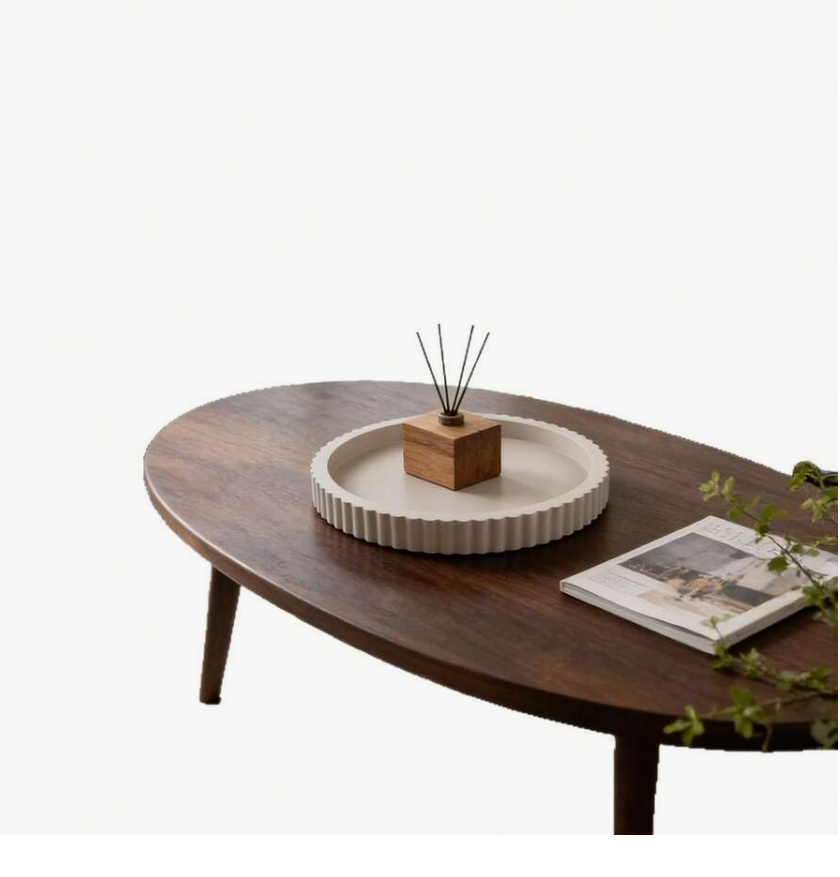 Ribbed Decorative Round Tray