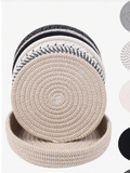 Cotton Rope Woven Placemats & Basket Set