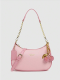 Pink Chain Shoulder Bag