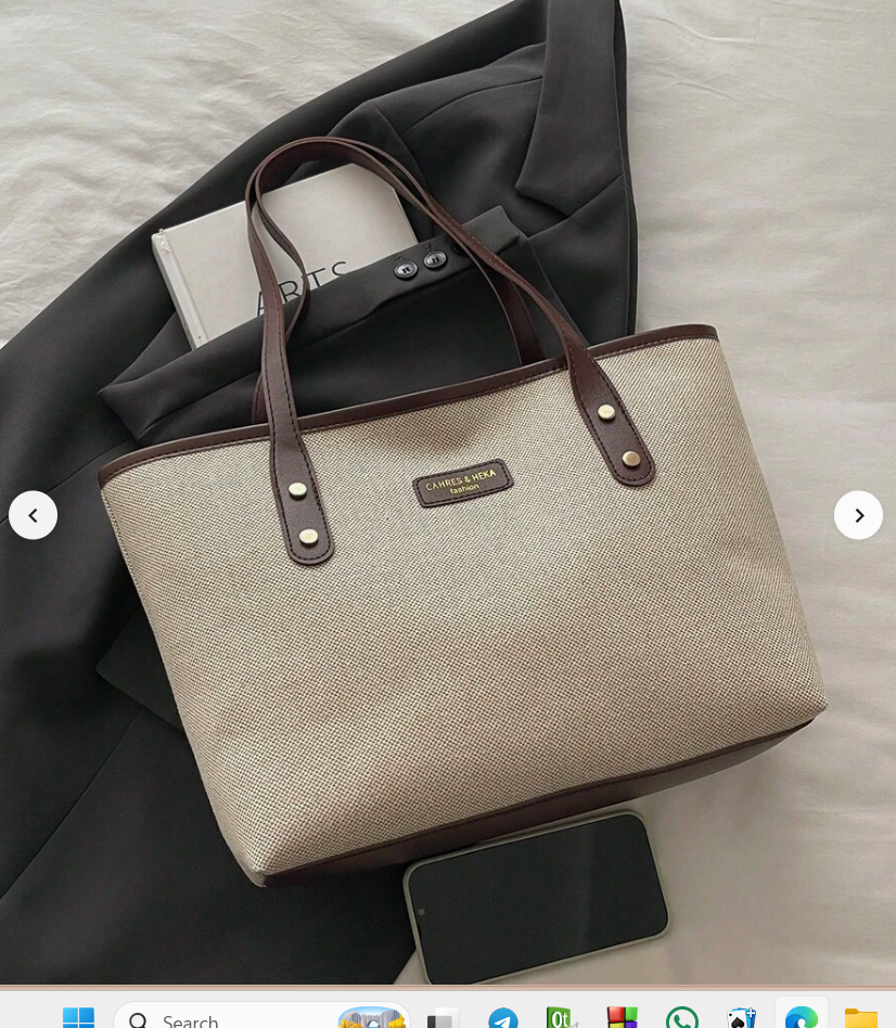 Cahres & Heka Fashion Canvas Tote Bag
