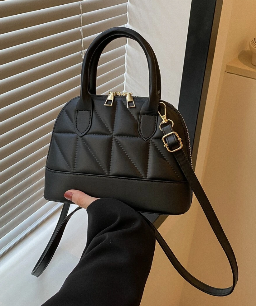 Quilted Mini Shell Crossbody Bag