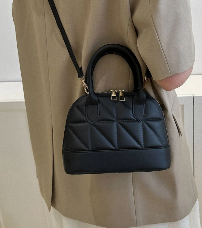 Quilted Mini Shell Crossbody Bag