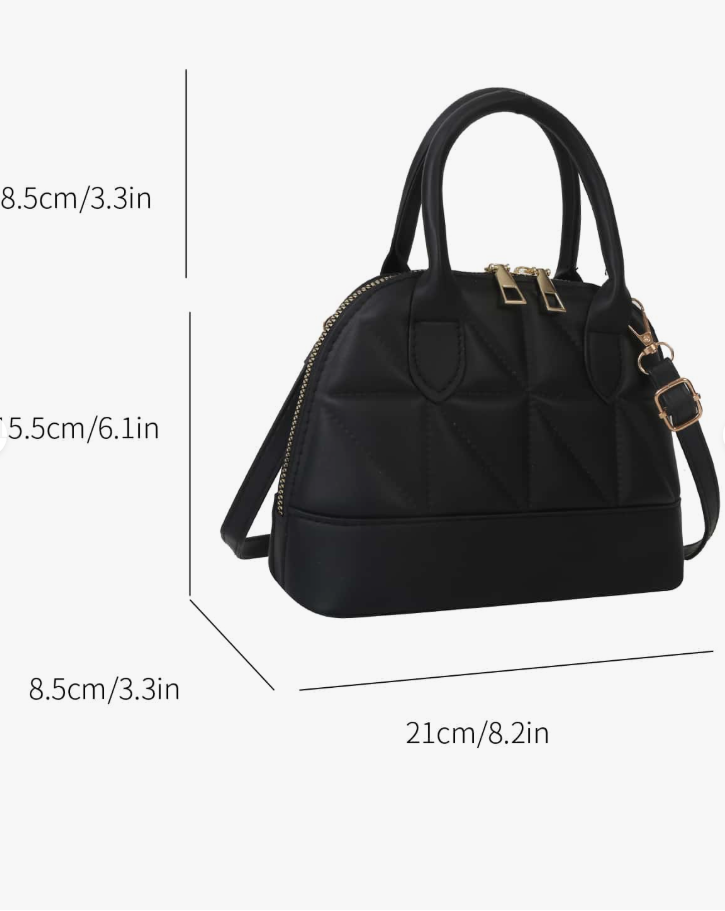 Quilted Mini Shell Crossbody Bag