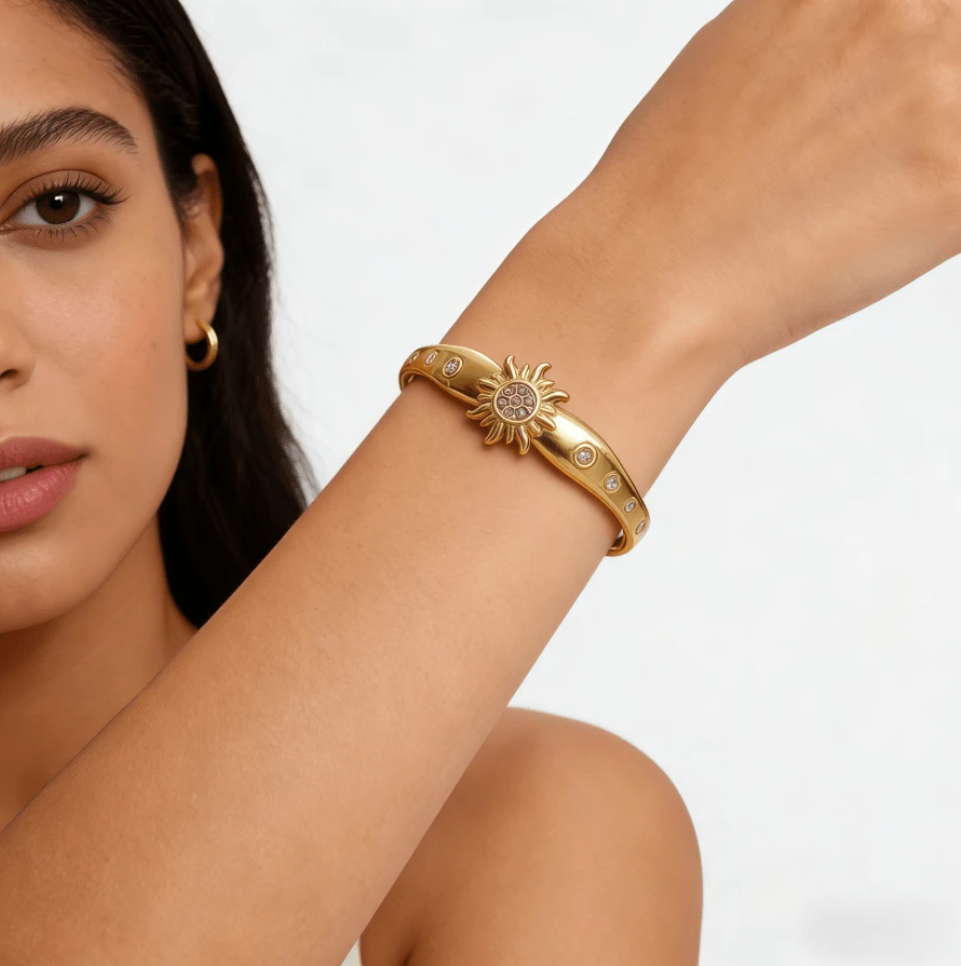 Celestial Sun Bangle Bracelet