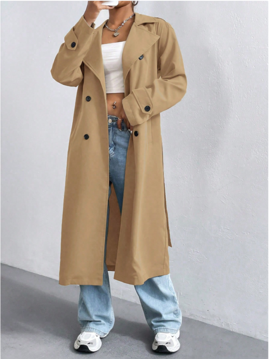Women's Double-Breasted Trench Coat