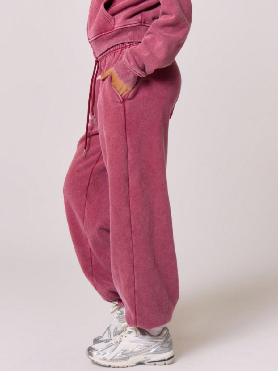 Washed Fleece Jogger Sweatpants