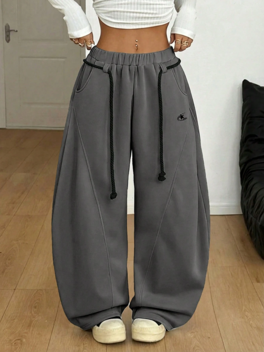 Women's Wide-Leg Jogger Sweatpants