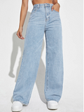 Women's High-Waist Wide-Leg Jeans