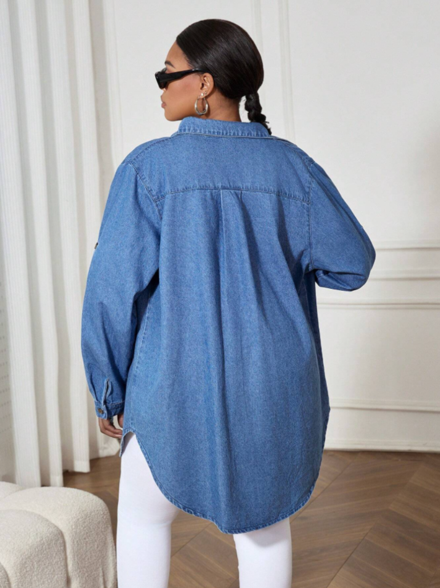 Oversized Denim Shirt