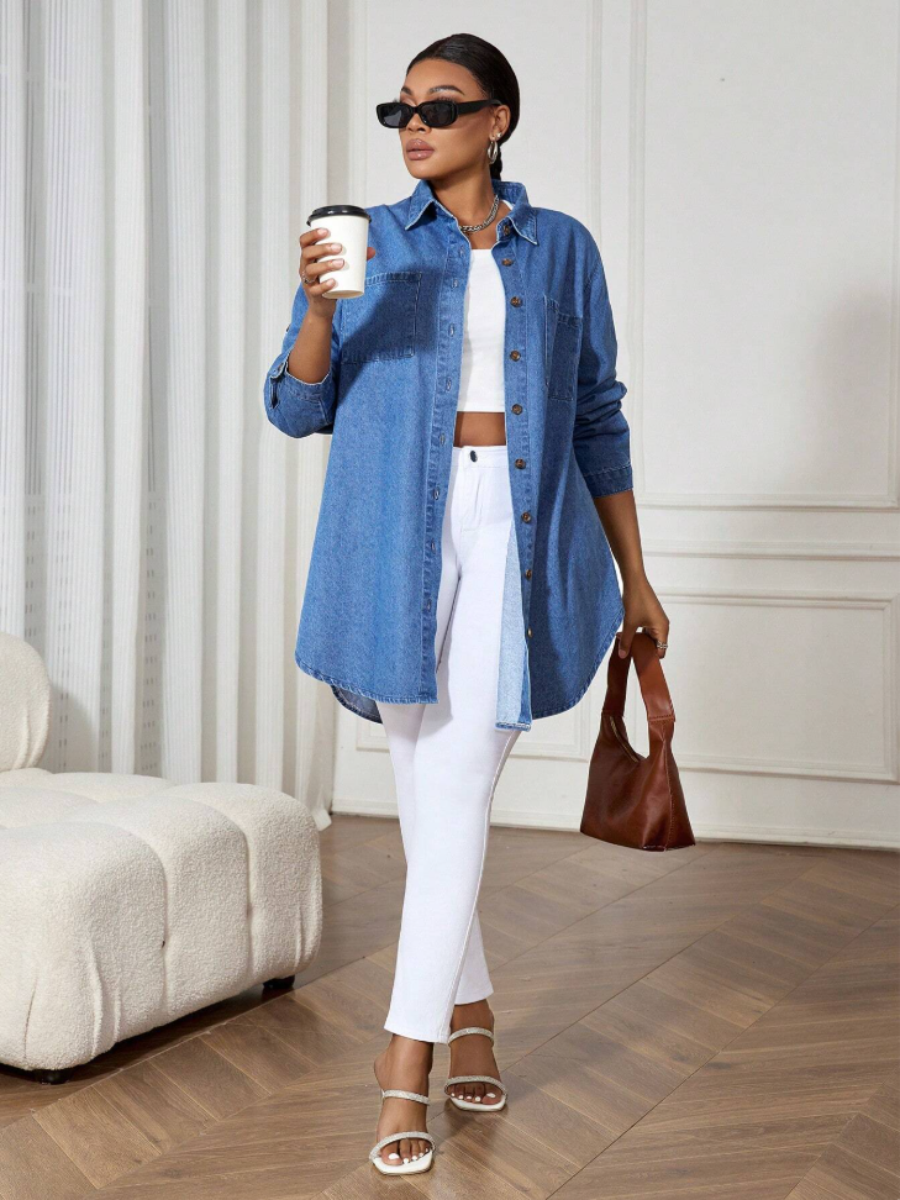 Oversized Denim Shirt