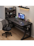 K-Frame Gaming Desk with Built-In Shelves