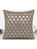 Geometric Triangle Textured Cushion Cover
