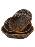 Handwoven Rattan Basket Set