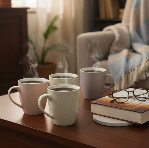 Artisan Ceramic Mug Set of 4