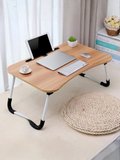 Foldable Laptop Bed Table with Cup Holder & Tablet Stand