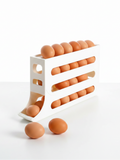 4-Tier Rolling Egg Dispenser Rack