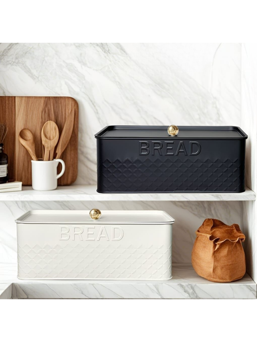 Vintage Metal Bread Box