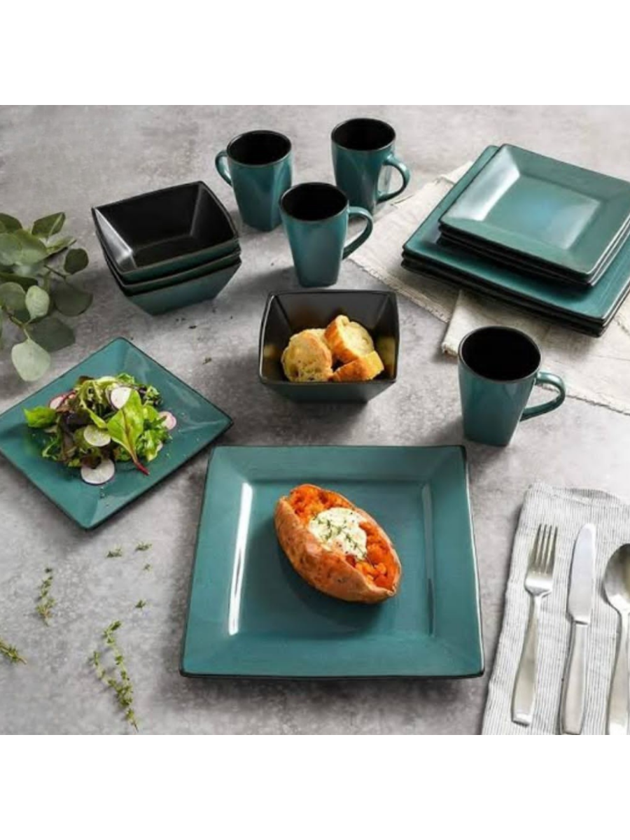 Square Dinnerware Set 16-Piece