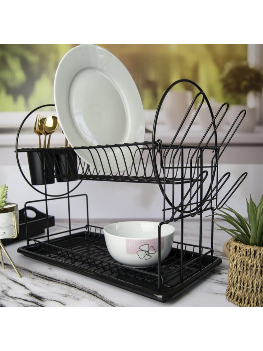 Dish Drying Rack with Drip Tray