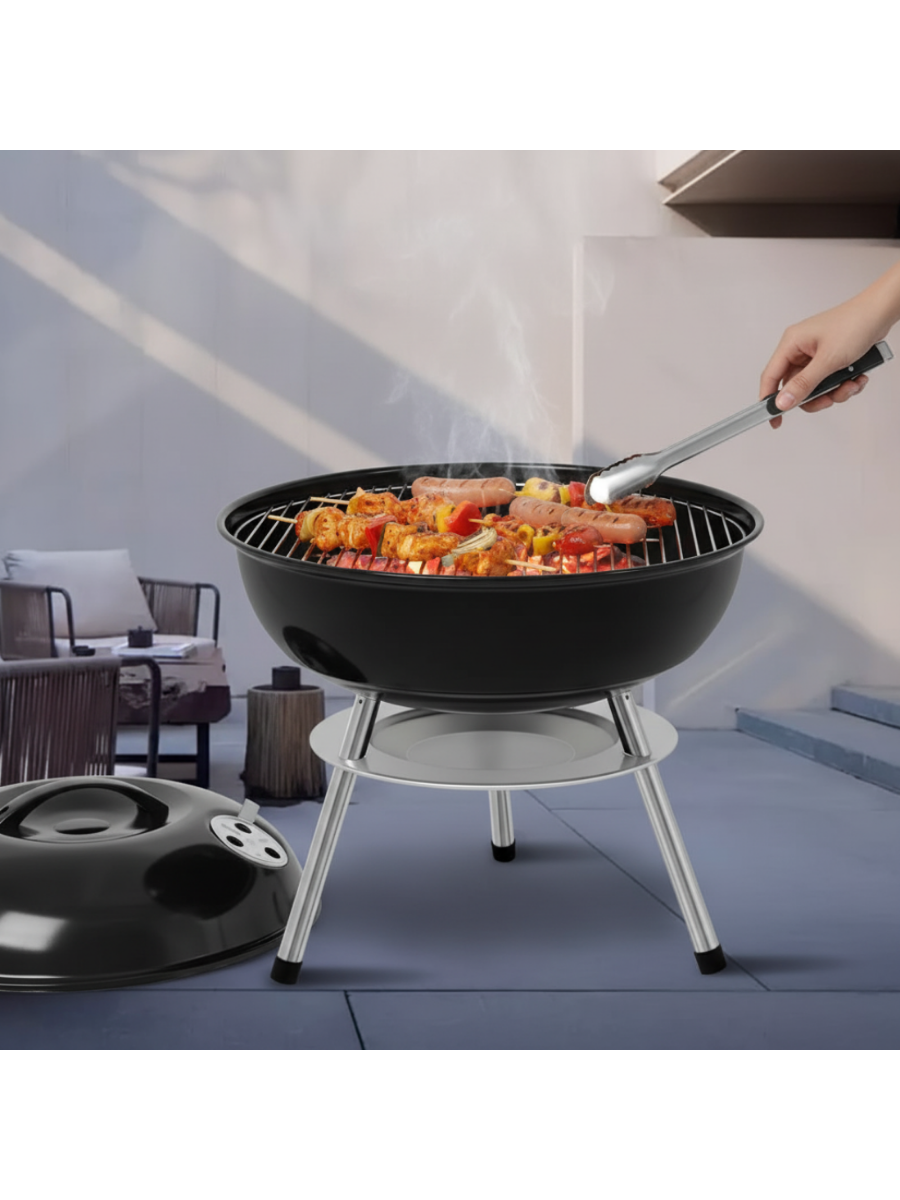 Portable Kettle Charcoal BBQ Grill