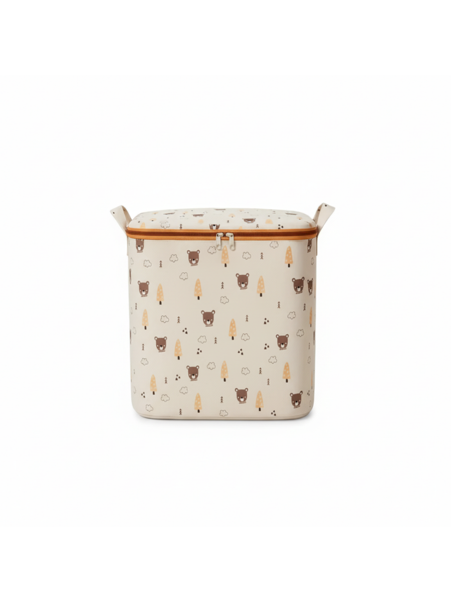 Bear Forest Large Storage Bag with Zipper