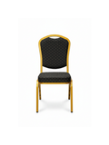 Gold Banquet Chair – Black & Gold Dot Fabric