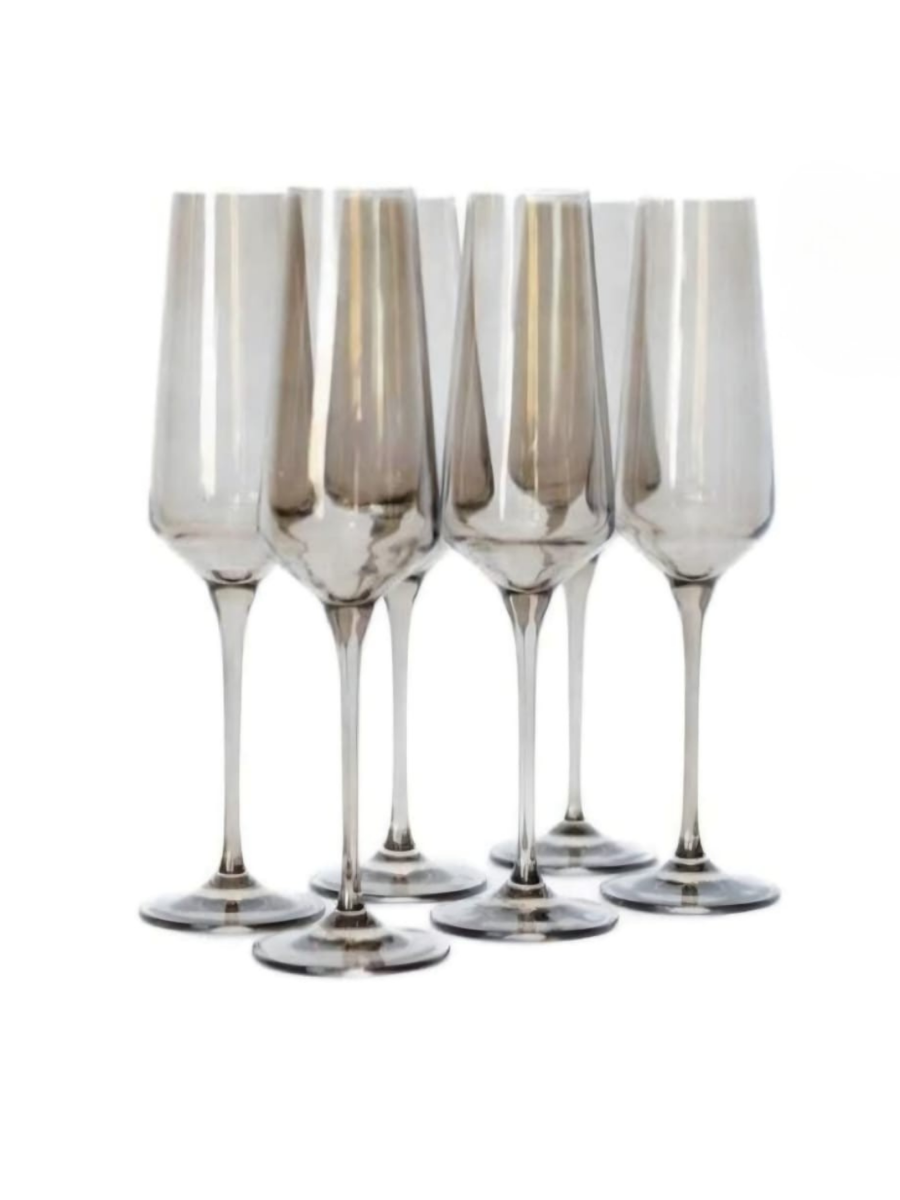Champagne Flute Glasses – Set of 6