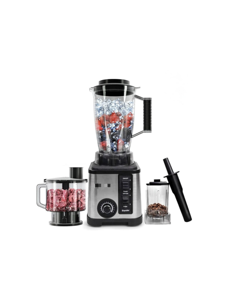 Blender with Food Processor & Coffee Grinder 3-in-1