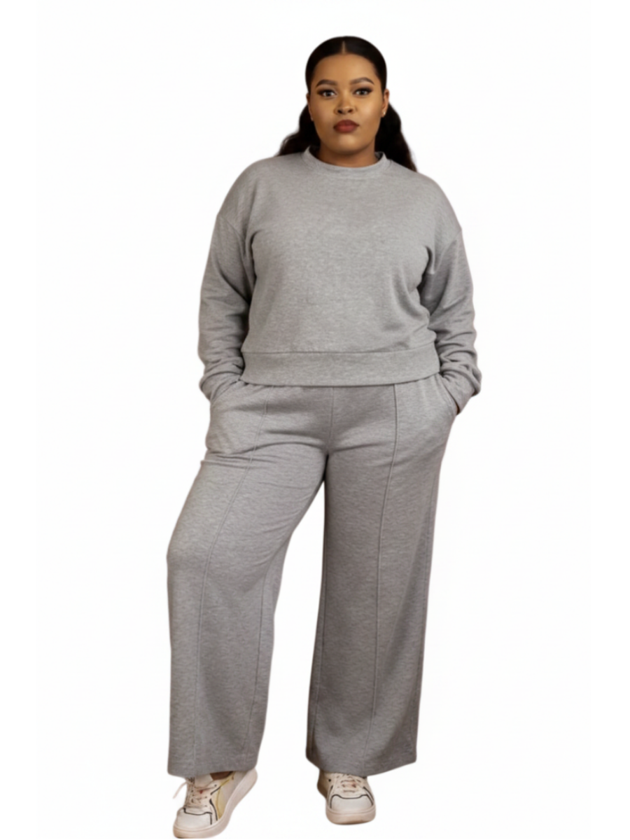 Wide-Leg Tracksuit Set