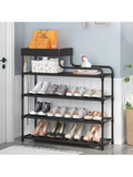 4-Tier Shoe Rack with Top Storage Shelf